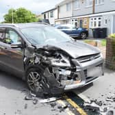 The Ford Kuga after tactical contact was made.