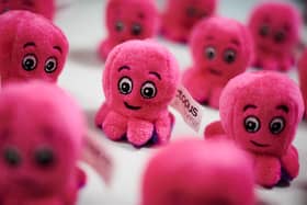 Promotional toys at the headquarters of Octopus Energy in London (Photo: LEON NEAL/POOL/AFP via Getty Images)