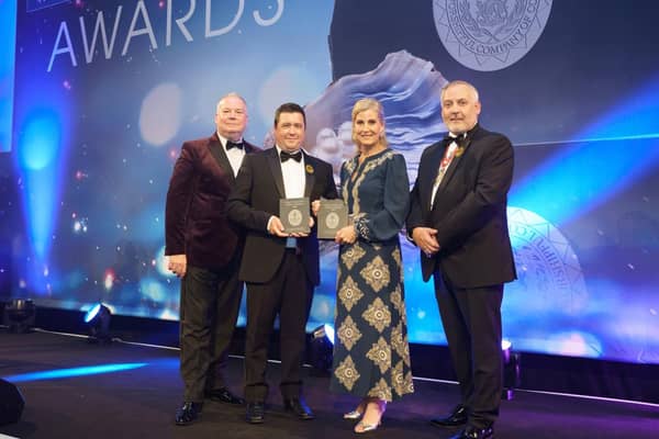 Chris Mapp (centre left) from Tickled Trout Derbyshire has won Pub Restaurant Chef Award at Craft Guild Of Chefs’ event