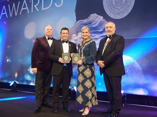 Chris Mapp (centre left) from Tickled Trout Derbyshire has won Pub Restaurant Chef Award at Craft Guild Of Chefs’ event