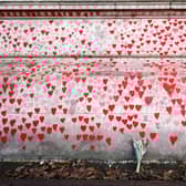 The Covid Memorial Wall in London.