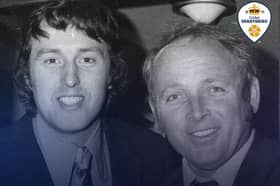 Michael Carey, right, with Mike Hendrick in the 1970s
