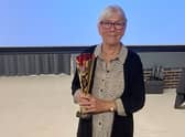 Sarah Butcher received the Lifetime Achievement Award at the Derby Volunteer Awards for her many years volunteering tirelessly in all weathers as a gardener at Treetops Hospice