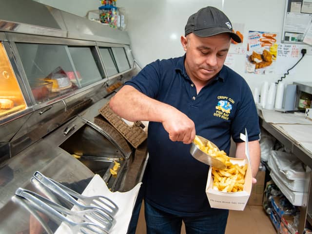 Amadeu Catanho, Owner of Crispy Cod Fish Bar, Bristol. 