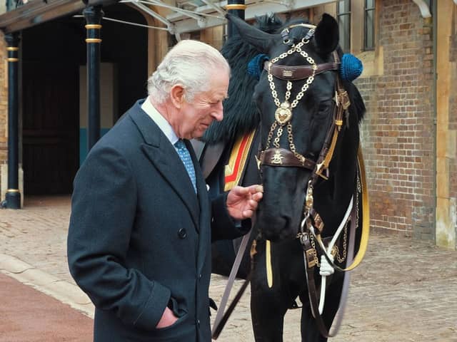 King Charles has decided to ride in Trooping the Colour, the first time in 30 years (Pic:Getty)