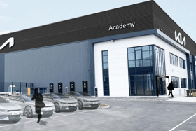 An artist's impression of Kia's new training centre which is coming to Derby