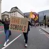 NEU members are set to go on strike for two days this week over an ongoing dispute over pay with the government.  (Photo by Hesther Ng/SOPA Images/LightRocket via Getty Images)
