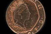 A rare 20p Error Coin with Royal Mint certification which is being put up for auction 