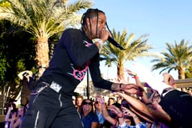 Travis Scott performs during Michael Rubin's 2023 Fanatics Super Bowl Party; the “Astroworld” musician is set to perform two dates in the UK this week despite being arrested in June 2024 in Miami (Credit: Getty Images)
