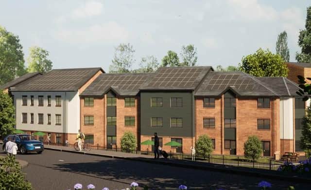 The proposed care home in Shipley, on the former American Adventure theme park site