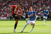 John Egan came off early in Sheffield United’s draw with Everton at the weekend. Picture: Simon Bellis / Sportimage