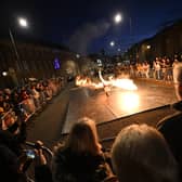 Fire breakdancing at Derby Festé 2023. Image Tom Morley