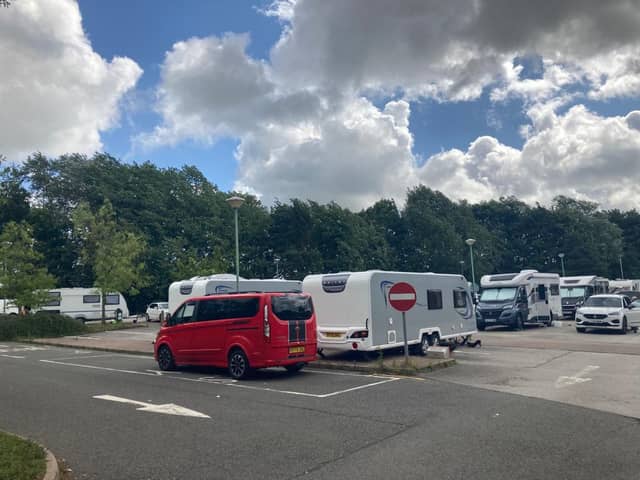 Travellers illegally pitched up at the Springwood Leisure Centre Car Park in July, forcing the venue to close for a weekend. 