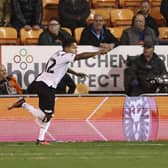 Korey Smith scored Derby’s opening goal in their 3-1 win against Blackpool on Tuesday night