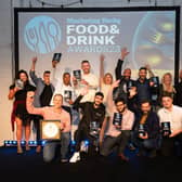 Winners on the big night gathered on stage at Marketing Derby Food & Drink Awards