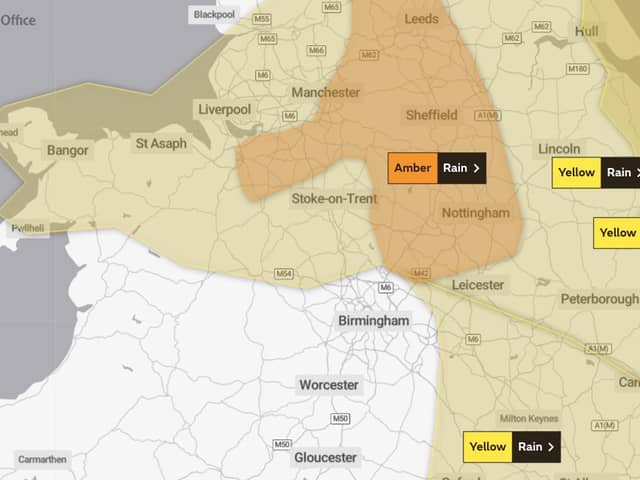 Multiple weather warning are covering the country as Storm Babet arrives in the UK