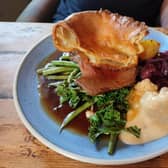 Beef mini roast at The Malt Aston On Trent came with all the usual Sunday carvery trimmings plus half of a golden Yorkshire pudding | Image Ria Ghei