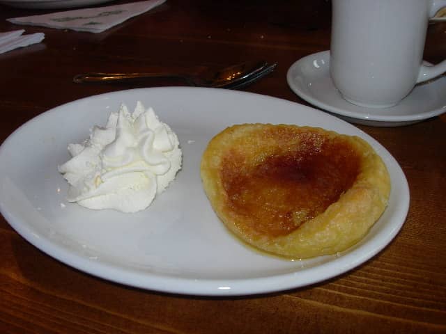 A famous Bakewell pudding - one of Derbyshire's most famous foods 
