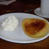 A famous Bakewell pudding - one of Derbyshire's most famous foods 