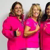Taxi driving can be a flexible and empowering career move, an ethos which is a building block for Think Pink | Left to right: Think Pink driver Sapheena, Mary Storrie CEO & Founder RMF, Think Pink drivers Meena and Simona