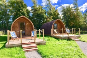 These gorgeous cabins would be great for a romantic escape 