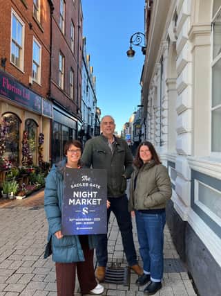 Love Sadler Gate business collective is headed up by (from left to right) Kay Samson, Paul Hurst and Emma Shaw