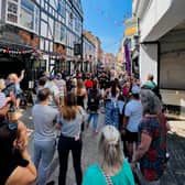 Sadler Gate is one of Derby's go-to destinations for shopping, good food and culture - here are crowds from an event held on the street over summer 2023