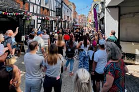 Sadler Gate is one of Derby's go-to destinations for shopping, good food and culture - here are crowds from an event held on the street over summer 2023