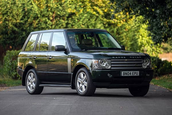 The 2004 L322 Range Rover, formerly owned by The Queen, which went under the hammer for £132,000 at Iconic Auctioneers 