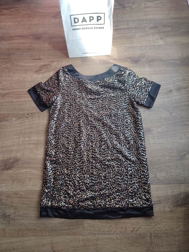 Sequinned little black dress is perfect for the festive season | Image Ria Ghei