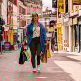 Shoppers can browse a massive range of independent stores on bustling Sadler Gate (pictured) and across the city | Image Derby Cathedral Quarter BID