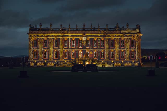 The Palace Of Advent light show at Chatsworth House is a spectacular creative feat by Derbyshire based Illuminos