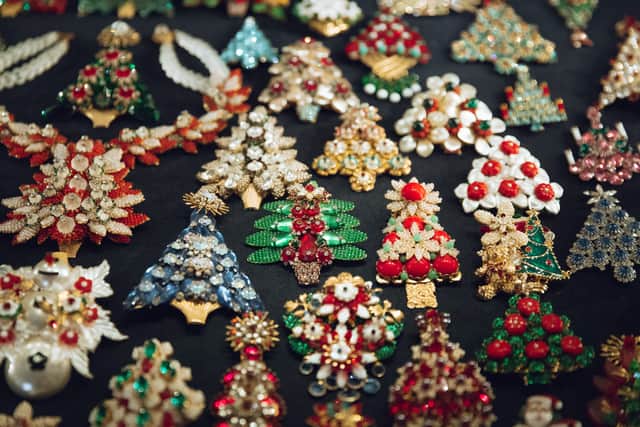 This jaw-dropping selection of Christmas brooches is one of the largest in the world