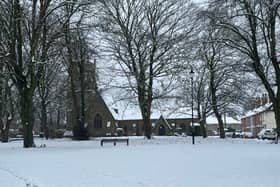 St Paul's Church in Chester Green Derby were celebrating a 'snowy first Sunday of advent' and still managed to welcome their congregration for a 10am Holy Communion service. Image 
St Paul's Church Derby