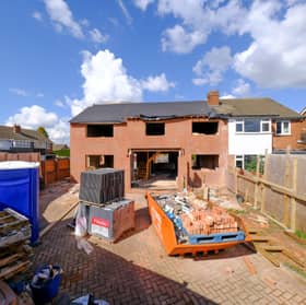 The home in Sandringham Avenue in Walsall which was built without planning permission - and must now be torn down Picture: SWNS