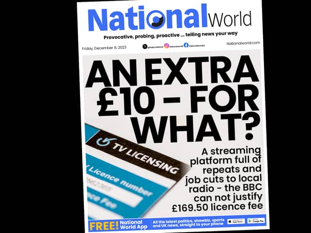 The BBC licence fee will increase by £10