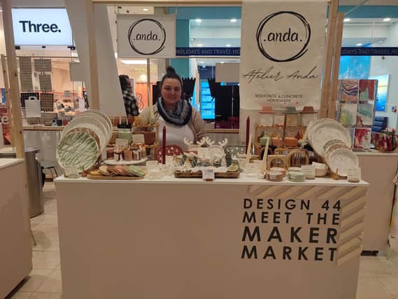 'Meet The Maker' markets are run by Design 44 showcasing local traders - here is Atelier Anda from the most recent market | Image Ria Ghei