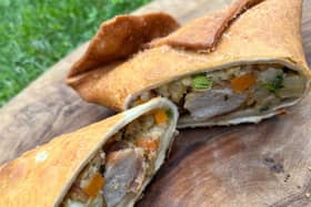 Pigs In Blankets samosa is a humble pastry snack given a festive makeover for a special  Aldi TV show 