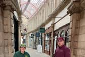 BID Rangers Nikki and Scott are pictured by pop up post boxes where people could post their entries | Image Cathedral Quarter & St Peters Quarter BIDs