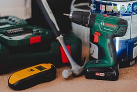 An example of a range of tools that could be available soon from the library include power drills and screw kits 