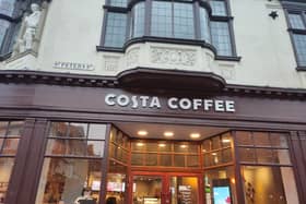 Costa Coffee Derby is where we tried new menu items of Hot Milkshake and Orange and Raspberry Cake | Image Ria Ghei