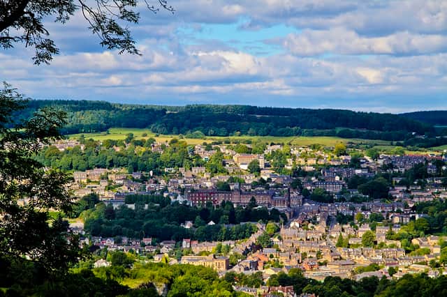View from the top of Abraham Heights. Located in Matlock Bath, Derbyshire, England, UK.