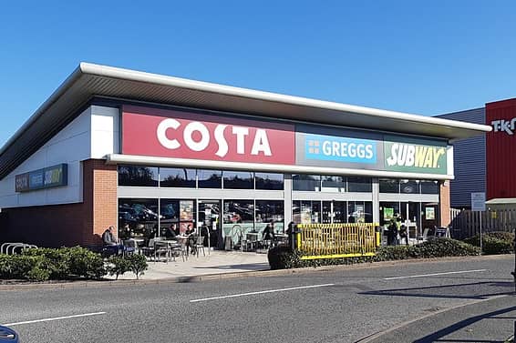 Costa Coffee in Kingsway Retail Park, Derby