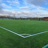 This is one of three full-size football pitches at Derby Racecourse Hub