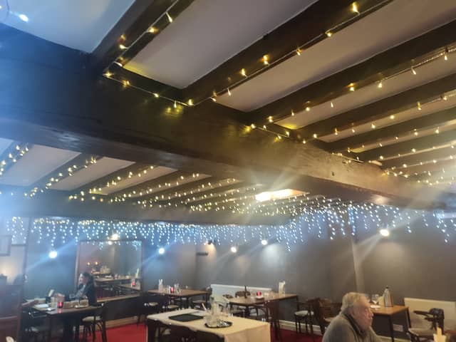 Twinkling lights adorn the entire restaurant making it an uplifting space in all seasons | Image Ria Ghei