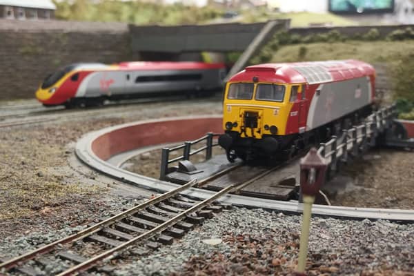 Famous Trains display is open 150 days of the year - pictured is the ‘Holiday Trains theme’ where you can see trains such as Class 390 Virgin Pendolino | Image Famous Trains