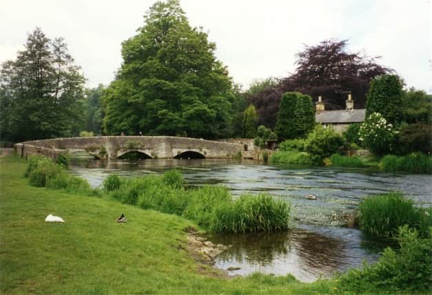 Time has stood still in Ashford in the Water (photo from May 1996)