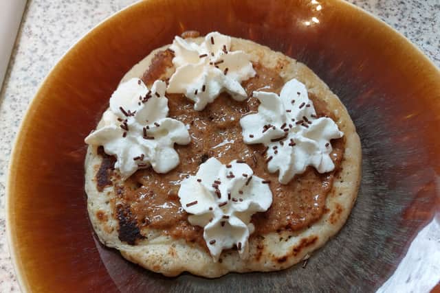 Derby pyclet with croissant butter and cream was the easiest sweet snack in the world, taking minutes to prep thanks to ready-made pyclets  | Image Ria Ghei