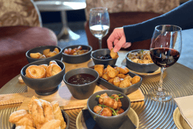 The Oak House Sunday roast dinner is served tapas style