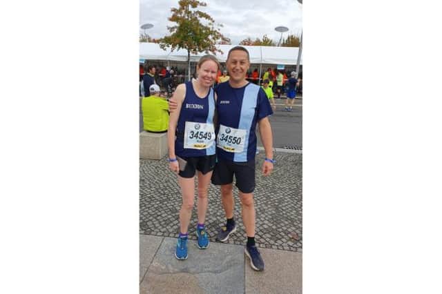 Katie Rolfe is a keen runner, here she is at Berlin Marathon | Image Katie Rolfe
